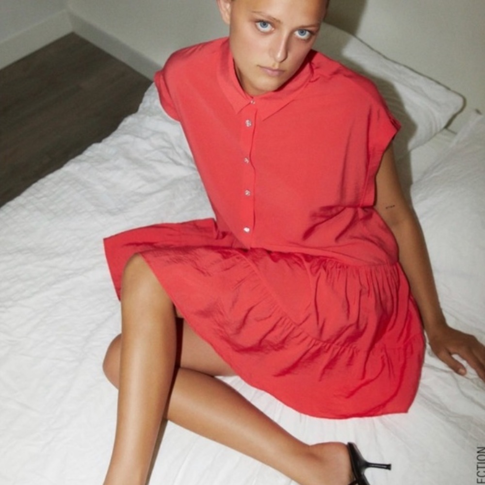 Zara Babydoll Flounce Dress